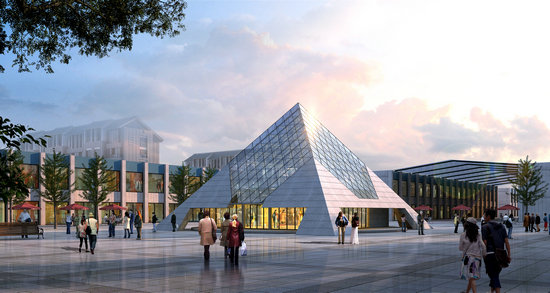 镇江金字塔网架